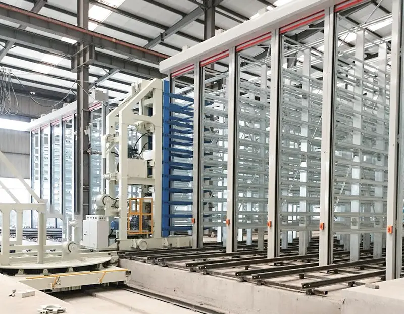 Baksteenbetonstructuur uitharding oven