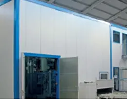 Elektrisch externe deursysteem voor bakstenen machine